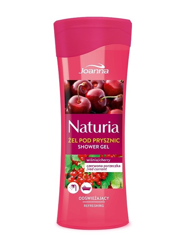 Joanna NATURIA Cherry and red currant shower gel 300 ml