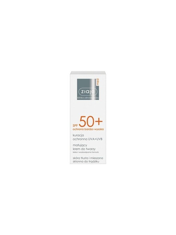 Ziaja Med Protective treatment Mattifying face cream SPF50 + 50 ml