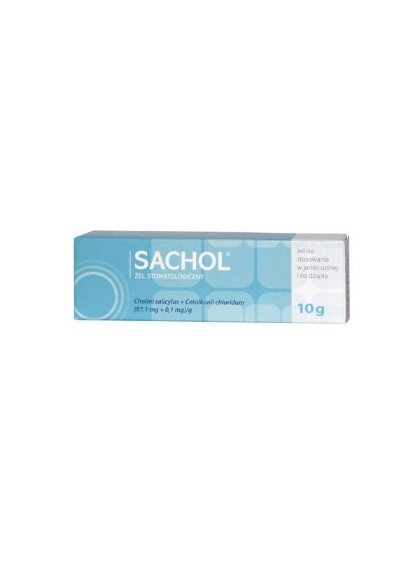 Sachol dental gel for use in the mouth for gums 10 g