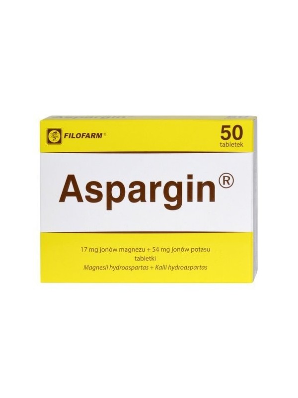 Aspargin 50 tabletek