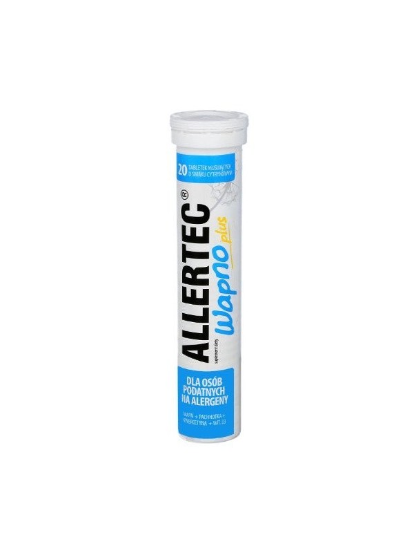 Allertec Wapno Plus 20 tabletek musujących