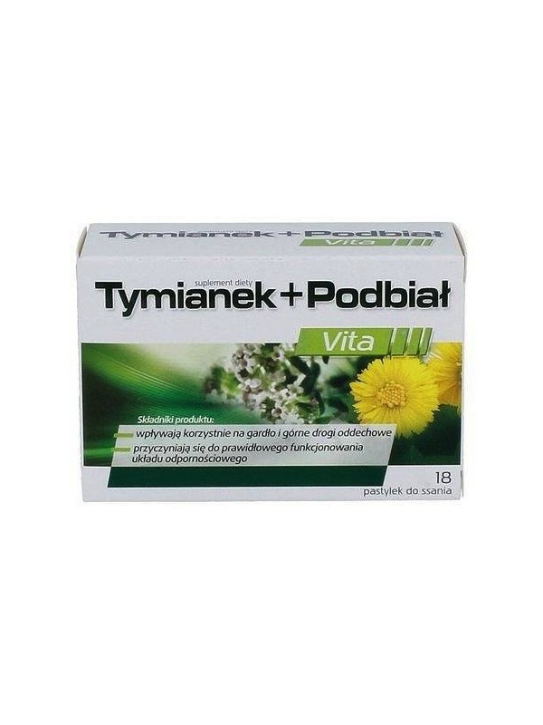 Thyme and coltsfoot Vita 18 lozenges