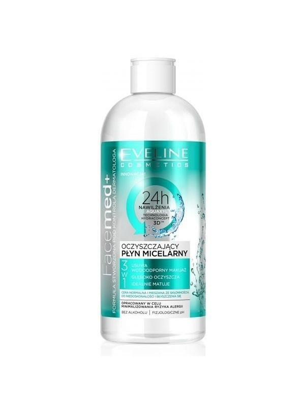 Eveline Facemed+ Cleansing Micellar Liquid 3in1 for normal and combination skin 400 ml