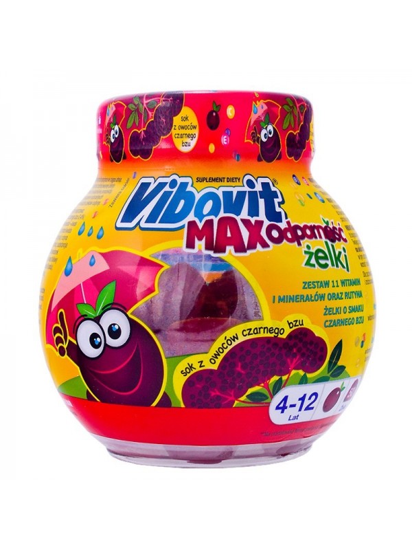 Vibovit Max resistance Elderberry jellies 50 pieces