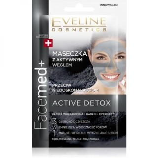 Eveline Facemed+ DUO mask with active carbon against imperfections 2 x 5 ml