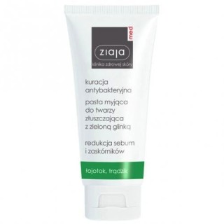 Ziaja Med Antibacterial treatment washing and exfoliating paste with green clay 75 ml