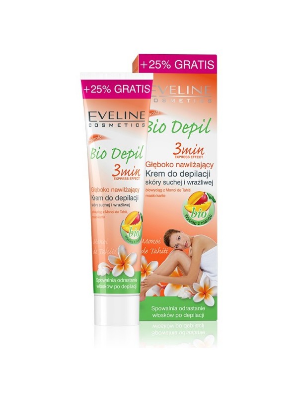 Eveline Deeply moisturizing depilatory cream for dry and sensitive skin MANGO 125 ml