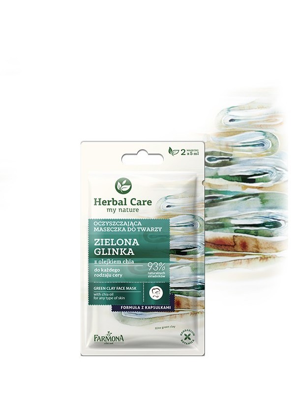 Farmona Herbal Care Maseczka oczyszczająca Zielona Glinka 2x5 ml