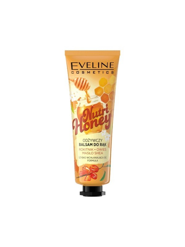 Eveline Nutri Honey Odżywczy Balsam do rąk Rokitnik + Owies + Masło shea 50 ml