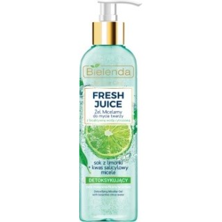 Bielenda FRESH JUICE detoksykujący Żel micelarny do mycia twarzy Limonka 190 g