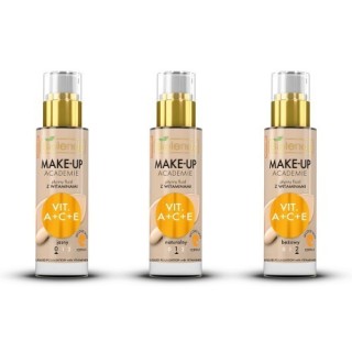 Bielenda MAKE-UP AKADEMIE Płynny fluid z witaminami A + C+ E odcień naturalny 30 ml