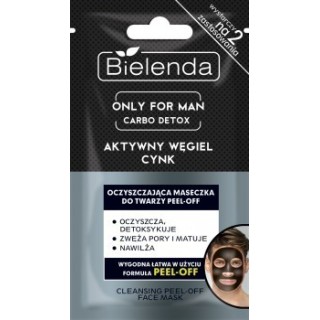 Bielenda ONLY FOR MAN Oczyszczająca maseczka do twarzy PEEL-OFF 2x5 g