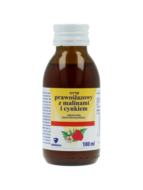 Syrop prawoślazowyz malinami i cynkiem 100 ml