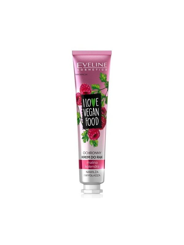 Eveline I LOVE VEGAN FOOD Raspberry and Coriander protective hand cream 50 ml