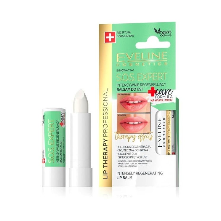 Eveline Lip Therapy S.O.S EXPERT balsam do ust regenerujacy na mróz i wiatr 4 g