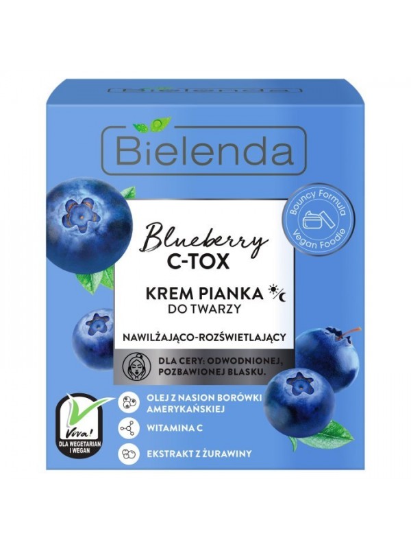 Bielenda Blueberry C-Tox Krem-pianka do twarzy 40 ml