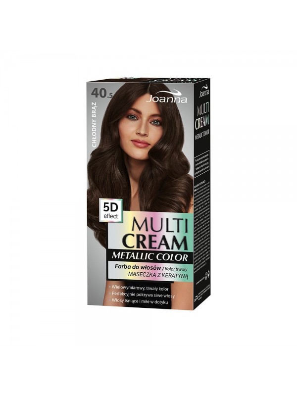 Joanna Multi Cream Color Metallic Hair dye /40, 5 / Cool brown