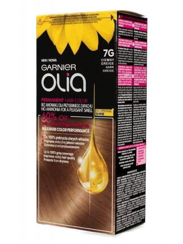 Garnier Olia Farba do włosów /7G/ Ciemny blond