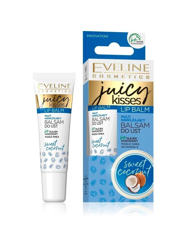 Eveline Juicy Kisses Moisturizing Coconut Lip Balm 12 ml