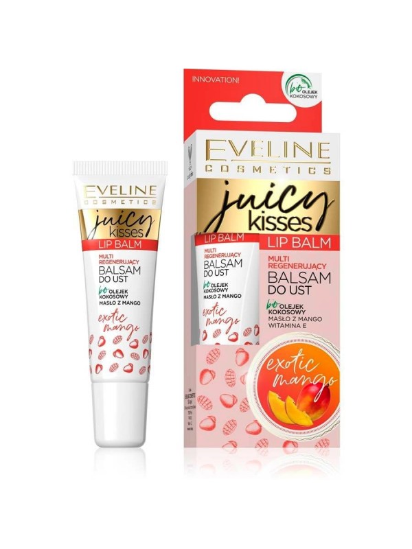 Eveline Juicy Kisses Balsam do ust regenerujący Mango 12 ml