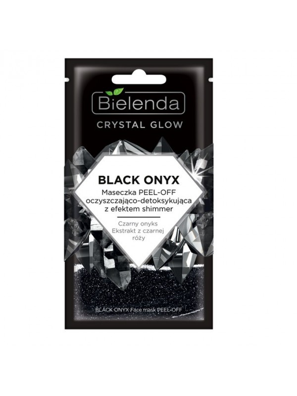 Bielenda Crystal Glow Black Onyx Maska do twarzy Peel-Off oczyszczająco-detoksykująca 8 g