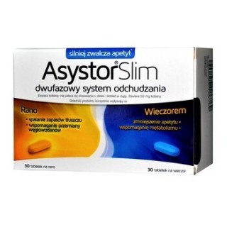 Asystor Slim dwufazowy system odchudzania 60 tabletek
