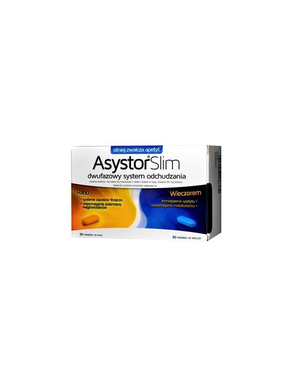 Asystor Slim two-phase slimming system 60 tablets