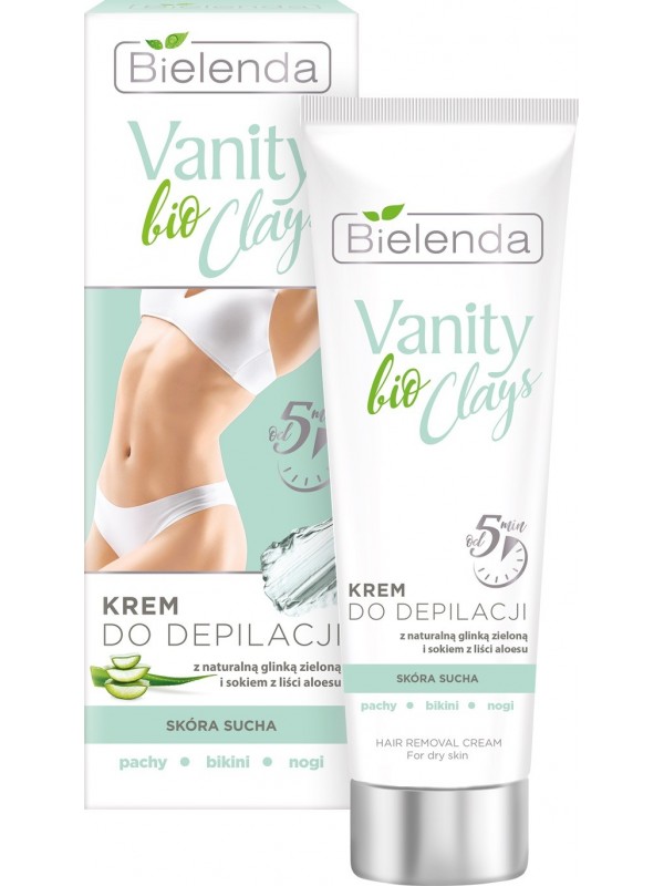 Bielenda VANITY BIO CLAYS Krem do depilacji z zieloną glinką 100 ml