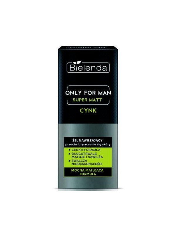 Bielenda ONLY FOR MEN Krem żel do twarzy nawilżający Super Matt dla mężczyzn 50 ml