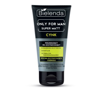 Bielenda ONLY FOR MEN Żel peelingujący do mycia twarzy SUPER MAT dla mężczyzn 150 g