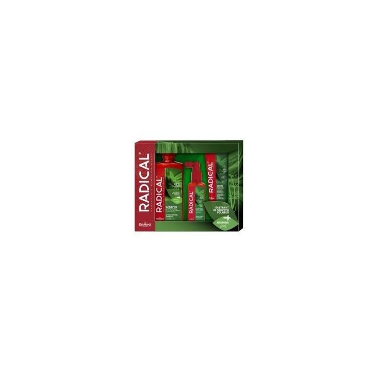 Farmona Set Radical Strengthening 3 elements Hair shampoo 400 ml + Hair conditioner 100 ml + Hair Serum 100