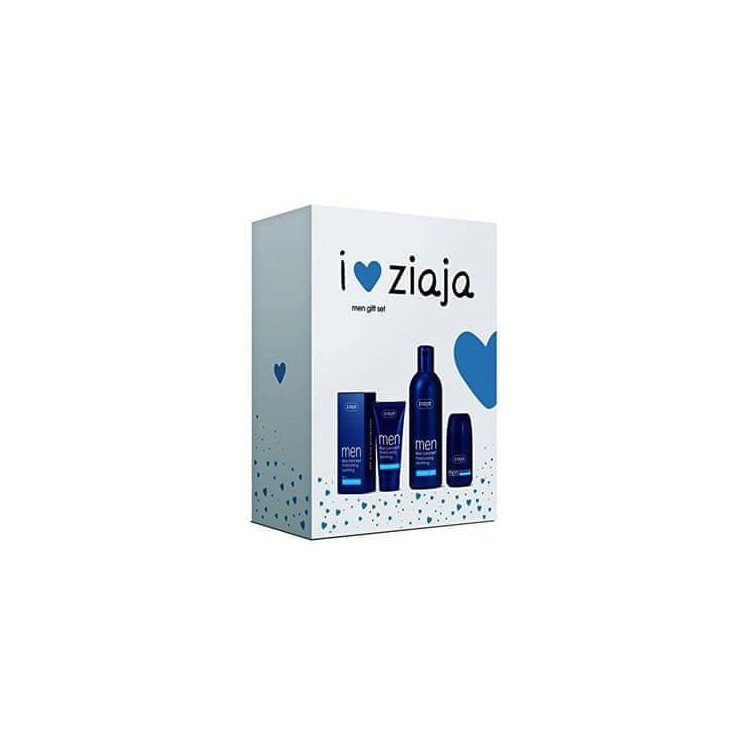 Ziaja Men Gift Set Moisturizing Face Cream 50 ml + Antiperspirant 60 ml + Shower Gel 300 ml