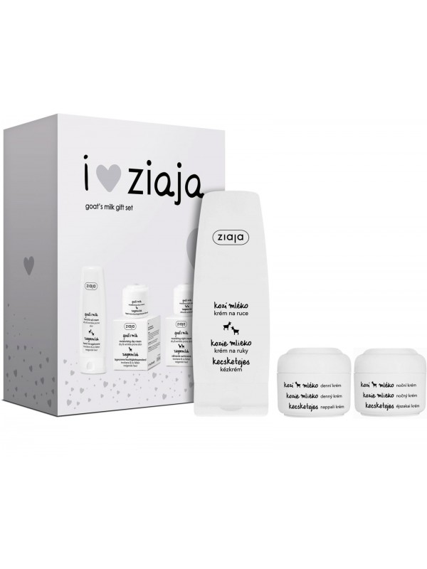 Ziaja Gift set Goat's Milk Day face cream 50 ml + Night face cream 50 ml + Hand cream 80 ml