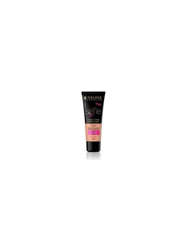 Eveline Selfie Time 2in1 concealing and moisturizing foundation /02/ Ivory 30 ml