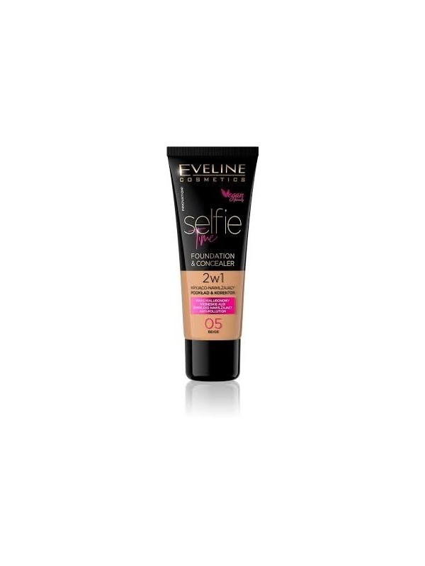 Eveline Selfie Time Covering and moisturizing foundation 2in1 /05/ Beige 30 ml