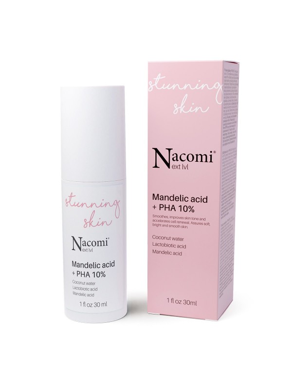 Nacomi Next Level Peelingujące Serum do twarzy z kwasem migdałowym + PHA 10 % 30 ml