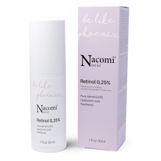 Nacomi Next Level Serum do twarzy na noc z czystym Retinolem 0,25% 30 ml