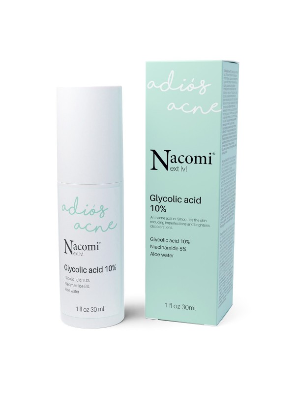 Nacomi Next Level Peeling Night Face Serum with Glycolic Acid 10% 30 ml