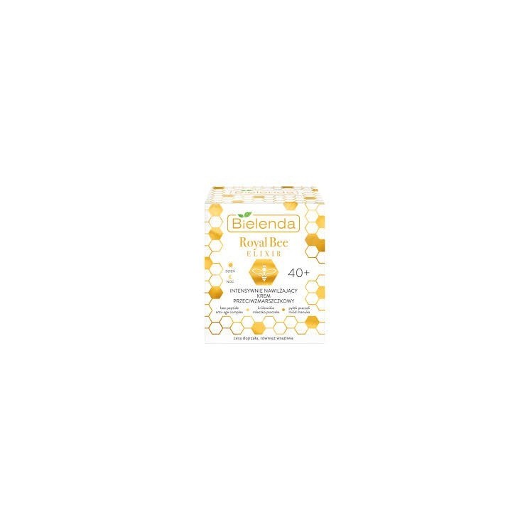 Bielenda ROYAL BEE ELIXIR Intensywnie nawilżający Krem do twarzy przeciwzmarszczkowy 40+ dzień/noc 50 ml