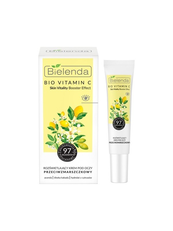 Bielenda Bio Vitamin C Rozświetlający Krem pod oczy przeciwzmarszczkowy 15 ml