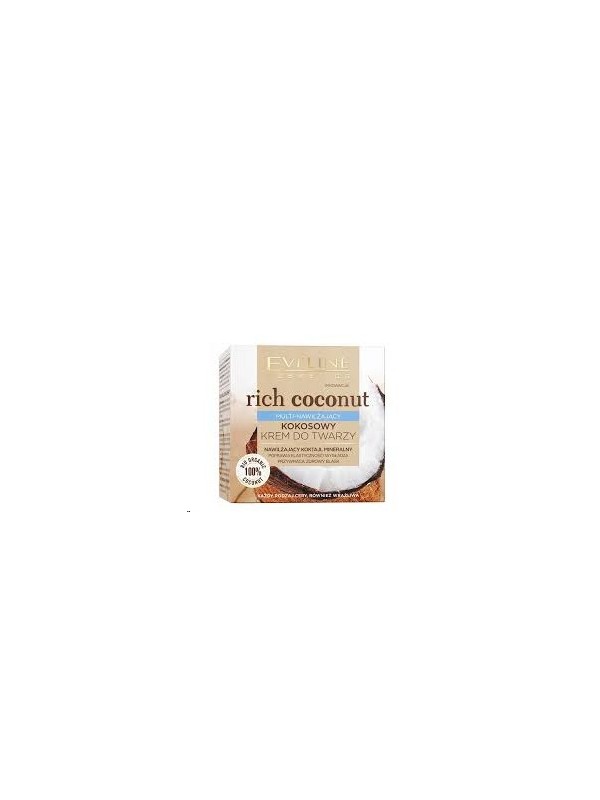 Eveline Rich Coconut Kokosowy Krem do twarzy nawilżający 50 ml