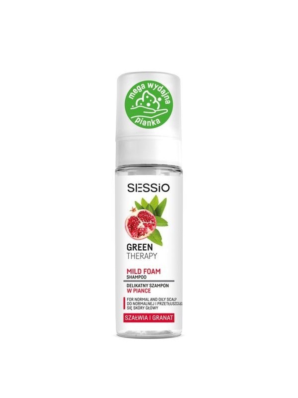 Sessio Green Therapy Delicate Foam Hair Shampoo Sage and Pomegranate 175 g