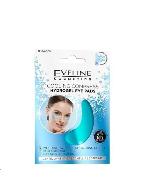 Eveline Cooling Compress 3in1 Cooling eye patches with a smoothing effect, 2 pieces