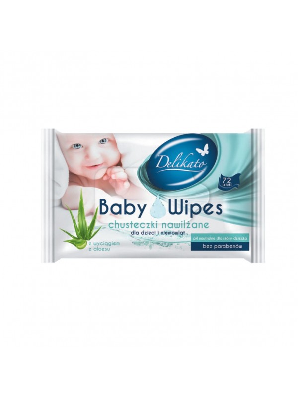 Delikato Baby Wipes Wet wipes 72 pieces