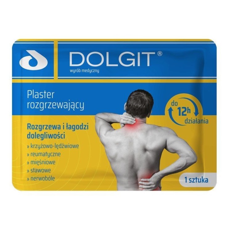 Dolgit Plaster rozgrzewający 10 cm x 13 cm 1 sztuka