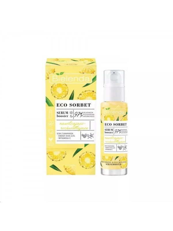 Bielenda ECO SORBET Serum-booster do twarzy nawilżająco-rozświetlający Ananas 30 ml