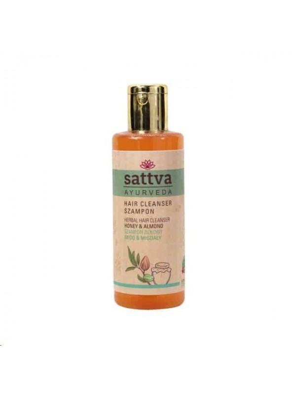 Sattva Ayurveda Herbal Shampoo Honey & Almonds 210 ml