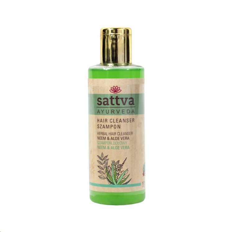Sattva Ayurveda Szampon ziołowy Neem & Aloe Vera 210 ml