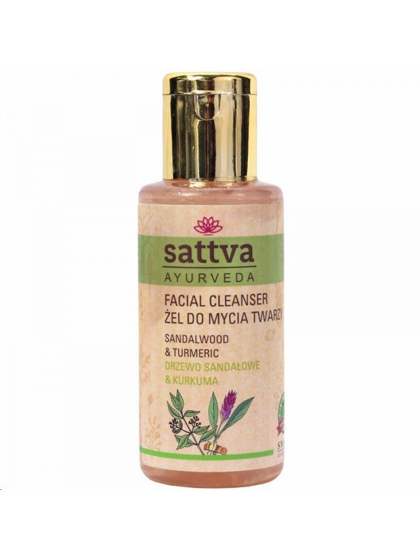 Sattva Ayurveda Żel do mycia twarzy Drzewo Sandałowe & Kurkuma 100 ml