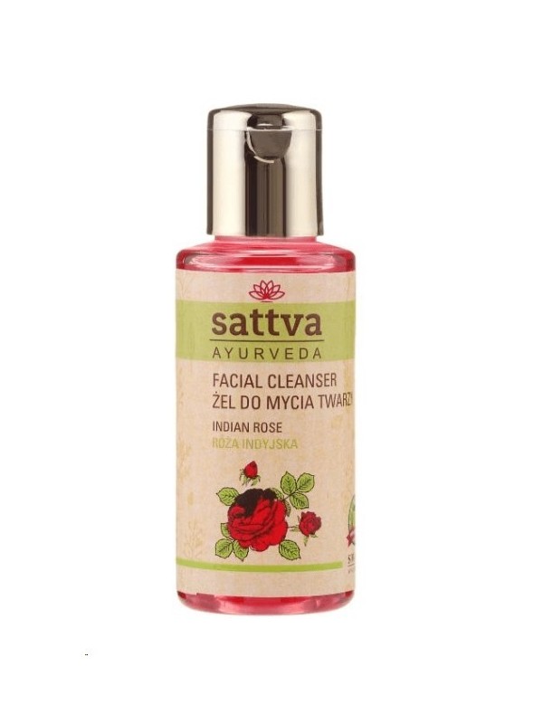 Sattva Ayurveda Face Wash Gel Indian Rose 100 ml